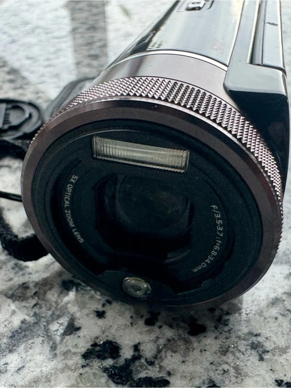 DV by Dolce Vita Black and Silver HD Camcorder untested needs battery
